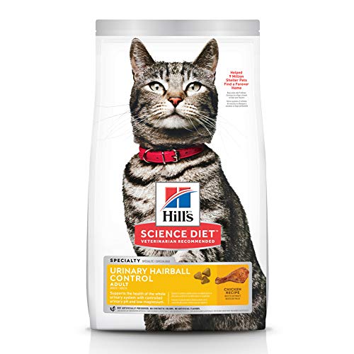 Hills Science Diet Dry Cat Food, Adult, Urinary & Hairball Contr...