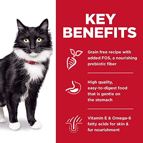 Hills Science Diet, Grain Free Dry Cat Food, Adult, Sensitive St...