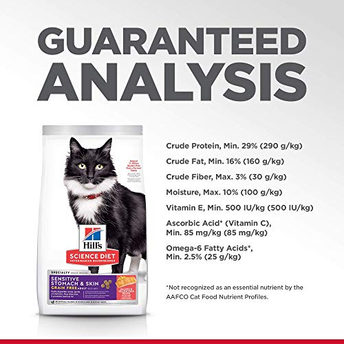 Hills Science Diet, Grain Free Dry Cat Food, Adult, Sensitive St...