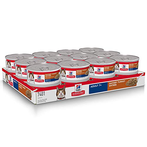 Hills Science Diet Wet Cat Food, Adult 7+, 5.5 oz, 24-pack
