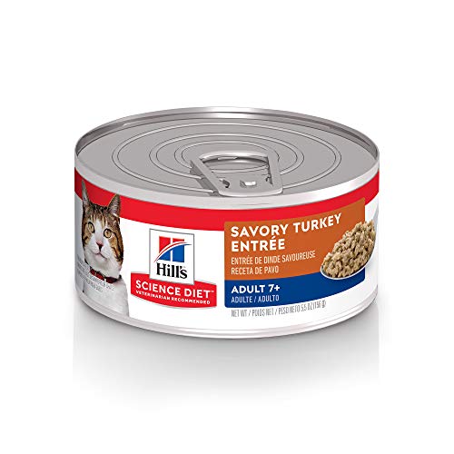 Hills Science Diet Wet Cat Food, Adult 7+, 5.5 oz, 24-pack