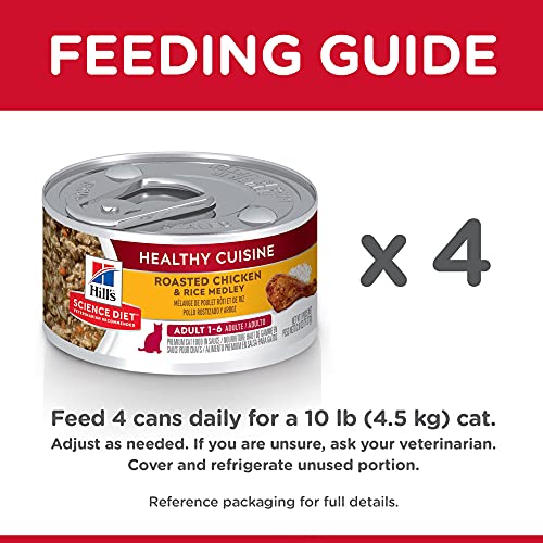 Hills Science Diet Wet Cat Food, Adult, Healthy Cuisine, Roasted...