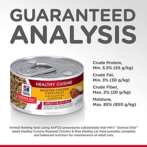 Hills Science Diet Wet Cat Food, Adult, Healthy Cuisine, Roasted...