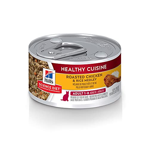 Hills Science Diet Wet Cat Food, Adult, Healthy Cuisine, Roasted...