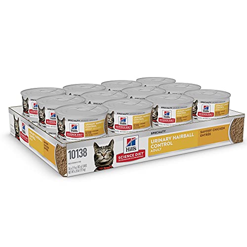 Hills Science Diet Wet Cat Food, Adult, Urinary & Hairball Contr...