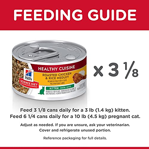 Hills Science Diet Wet Cat Food, Kitten, Healthy Cuisine, Roaste...
