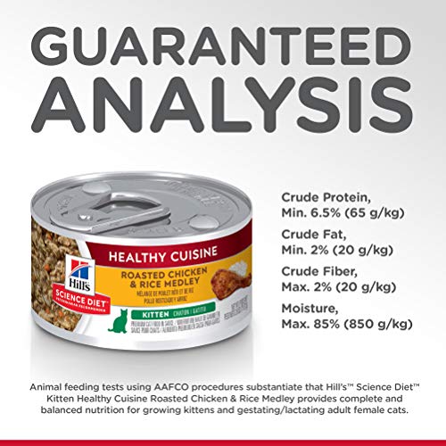 Hills Science Diet Wet Cat Food, Kitten, Healthy Cuisine, Roaste...