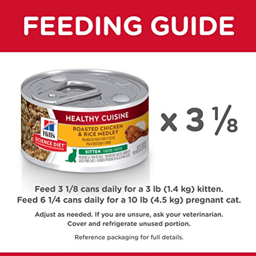 Hills Science Diet Wet Cat Food, Kitten, Healthy Cuisine, Roaste...