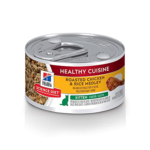 Hills Science Diet Wet Cat Food, Kitten, Healthy Cuisine, Roaste...