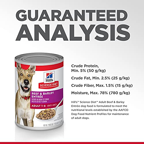 Hills Science Diet Wet Dog Food, Adult, 13 oz Cans, 12 Pack