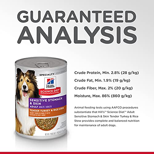Hills Science Diet Wet Dog Food, Adult, Sensitive Stomach & Skin...