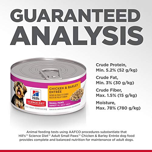 Hills Science Diet Wet Dog Food, Adult, Small Paws for Small Bre...