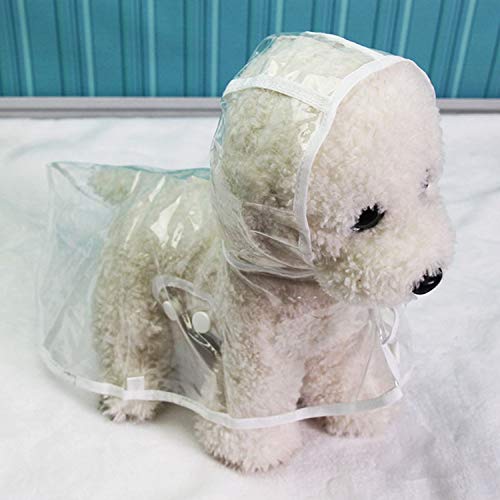 Hiloo Waterproof Transparent Raincoats XS XL Dog Raincoat Spring ...