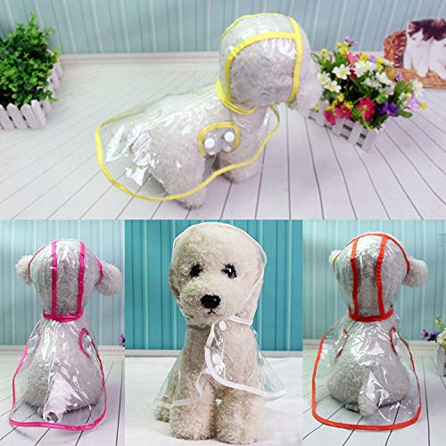 Hiloo Waterproof Transparent Raincoats XS XL Dog Raincoat Spring ...