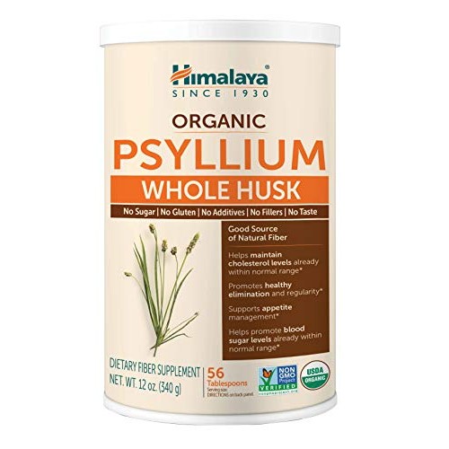 Himalaya Organic Psyllium Husk for Daily Fiber, Weight Management...