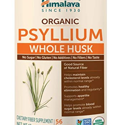 Himalaya Organic Psyllium Husk for Daily Fiber, Weight Management...