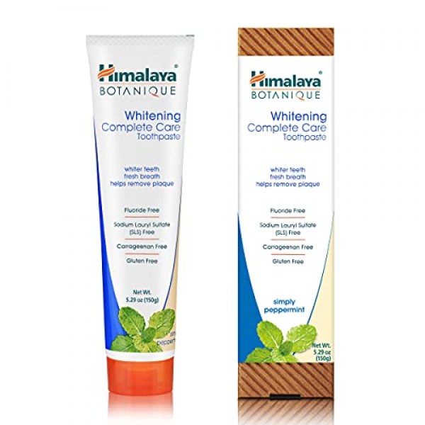 Himalaya Botanique Complete Care Whitening Toothpaste, Simply Pep...