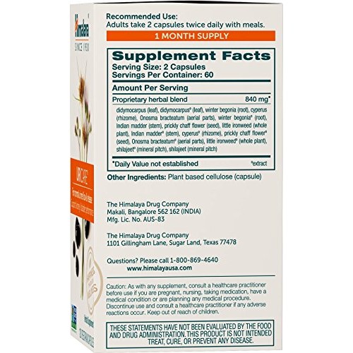 Himalaya UriCare for Kidney and Bladder Performance, 120 Capsules...