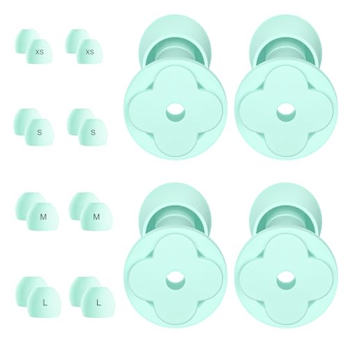 Ear Plugs for Sleeping,Noise Cancelling Silicone Earplugs Resuabl...