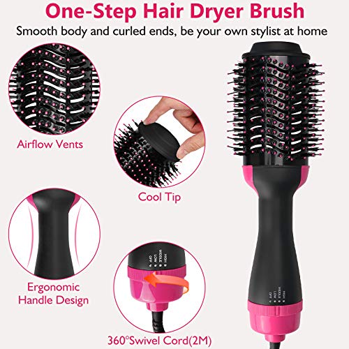 Hair Dryer Brush, HIPPIH Hot Air Brush Styler and Dryer, Blow Dry...