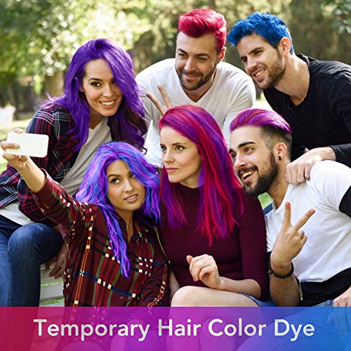 Hair Color Wax, Unisex Disposable Purple Hair Dye, Hairstyle Colo...