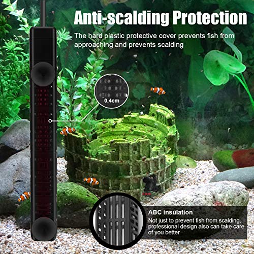 HiTauing Submersible Aquarium Heater, 300W/500W Fish Tank Heater ...