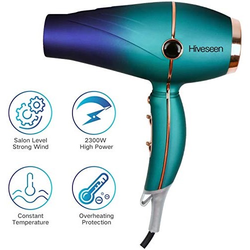 Hiveseen Professional Salon Hair Dryer 2300W, Powerful AC Motor B...