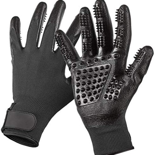 Pet Dog Brush Gloves for Grooming, Hair Removal, Also Good for Ca...