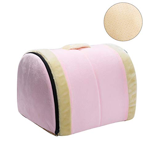 Hollypet Crystal Velvet Self-Warming 2 in 1 Foldable Cave House S...