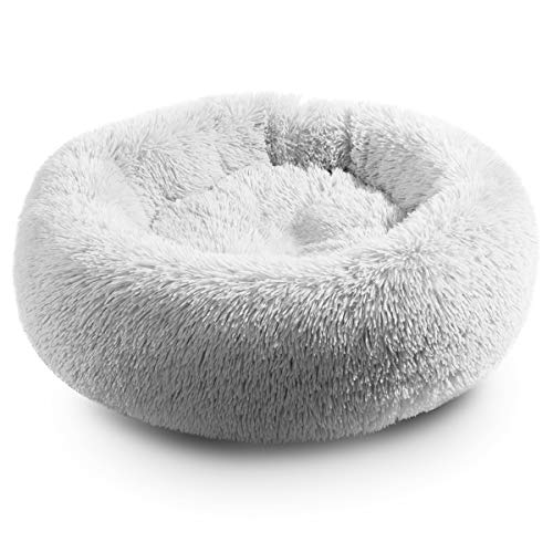 Hollypet Self-Warming Donut Pet Bed Luxury Cozy Nest Sleeping Bed...