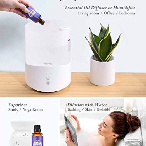 Homasy Lavender Essential Oil, 50ml 100% Pure Essential Oils, Und...