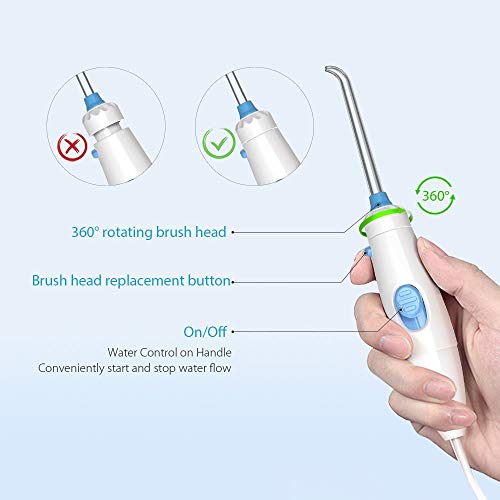 Homgeek Upgrade Water Flosser,Oral Irrigator,Water Pick,Dental Wa...