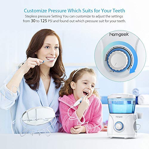 Homgeek Upgrade Water Flosser,Oral Irrigator,Water Pick,Dental Wa...