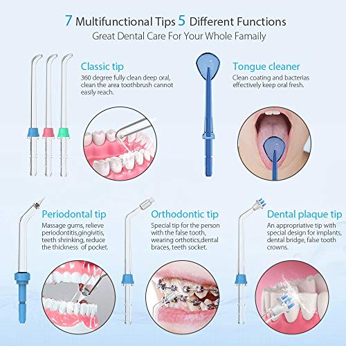 Homgeek Upgrade Water Flosser,Oral Irrigator,Water Pick,Dental Wa...