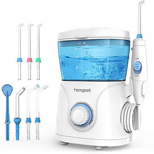 Homgeek Upgrade Water Flosser,Oral Irrigator,Water Pick,Dental Wa...