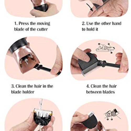 Hommie Pet Grooming Clipper, 2 in 1 Dog Grooming Clippers Wireles...