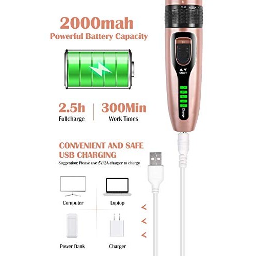 Hommie Pet Grooming Clipper, 2 in 1 Dog Grooming Clippers Wireles...
