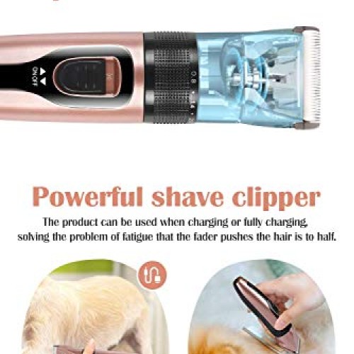 Hommie Pet Grooming Clipper, 2 in 1 Dog Grooming Clippers Wireles...