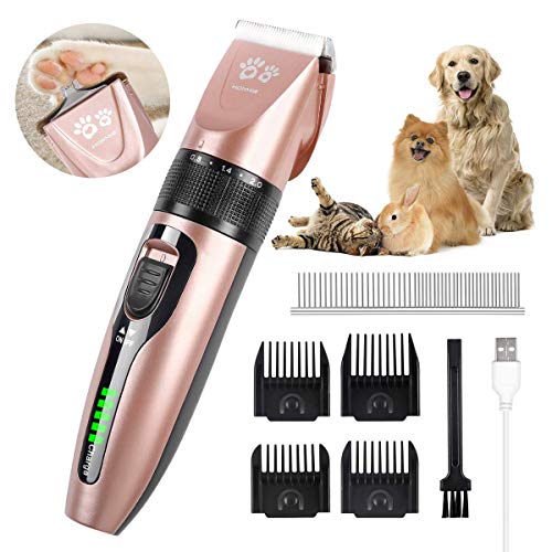 Hommie Pet Grooming Clipper, 2 in 1 Dog Grooming Clippers Wireles...