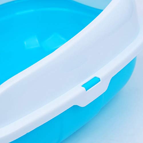 homozy Cat Litter Box Toilet Tray with Rim No Portable Kitten Kit...