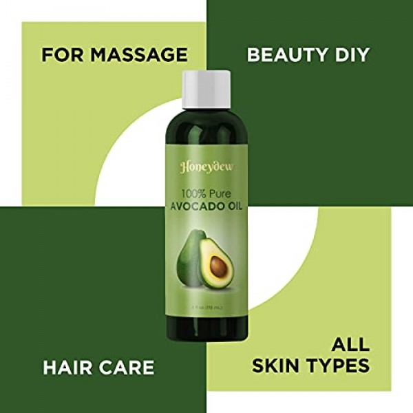 Avocado Oil for Hair Skin and Nails - Cold Pressed Avocado Oil 10...
