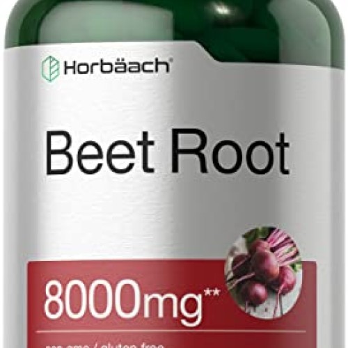 Beet Root Powder Capsules 8000mg | 320 Count | Non-GMO and Gluten...