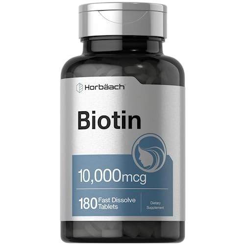 Biotin 10000mcg | 180 Fast Dissolve Tablets | Beauty Formula | Ve...