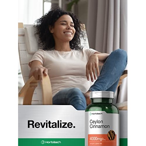 Ceylon Cinnamon Capsules 4000mg | 250 Count | High Potency | Non-...