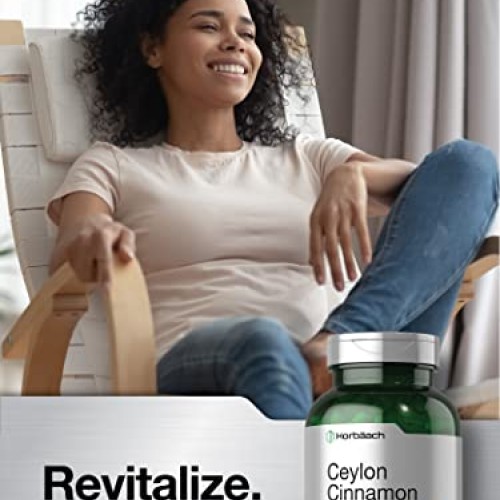Ceylon Cinnamon Capsules 4000mg | 250 Count | High Potency | Non-...