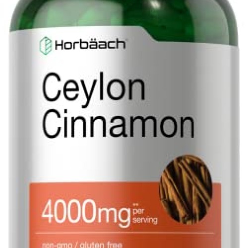 Ceylon Cinnamon Capsules 4000mg | 250 Count | High Potency | Non-...