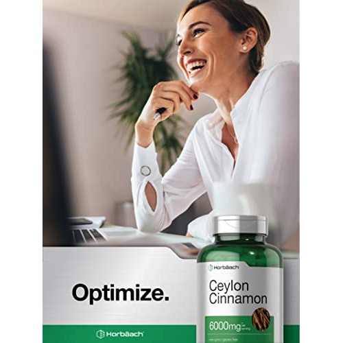 Ceylon Cinnamon Capsules | 6000 mg | 150 Count | Non-GMO & Gluten...