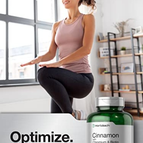 Cinnamon Capsules 2500mg | 250 Count | with Chromium & Biotin | V...