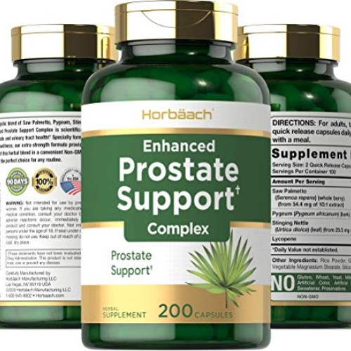 Enhanced Prostate Supplement for Men | 200 Capsules | Prostate He...