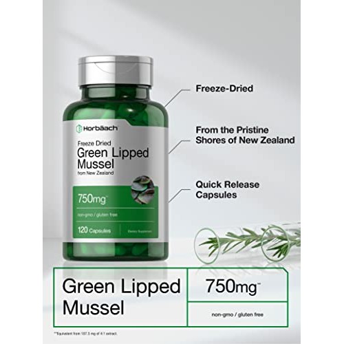 Green Lipped Mussel | 750 mg | 120 Capsules | from New Zealand | ...